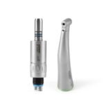 Dental Mini 8:1 Contra Angle Fiber Optic Low Speed Handpiece / Mini Fiber Optic Air Motor 6 Hole