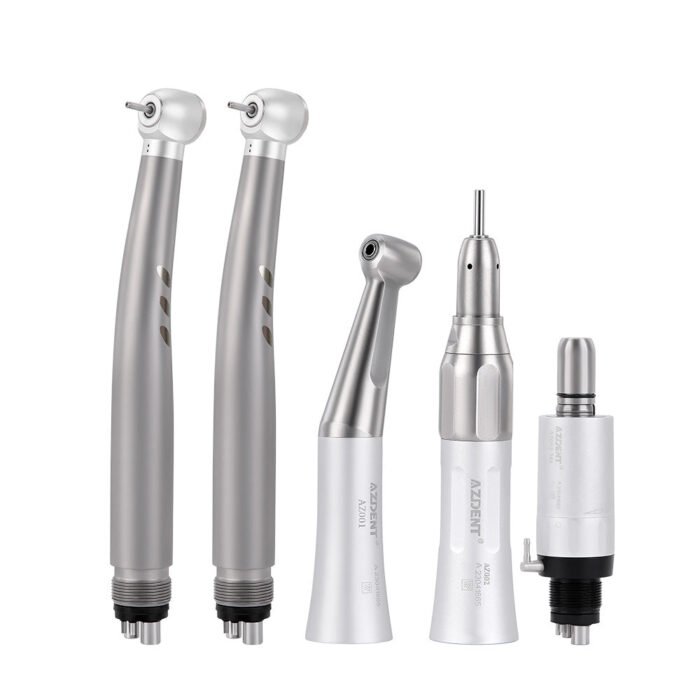 Dental Stainless Body Shadowless LED E-generator High and Low Speed Handpiece 2/4 Holes - Image 8