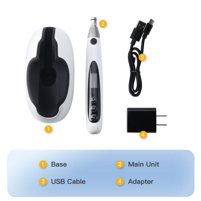 Dental Cordless Brushless Hygiene Prophy Handpiece 10 Speed Settings Prophy Angle 360° Rotating - Image 2