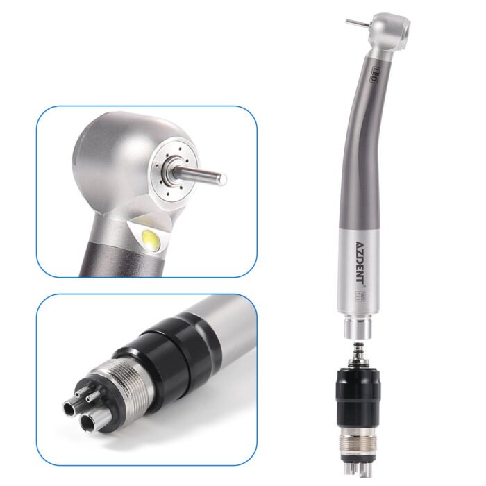 Dental E-generator LED High Speed Handpiece with Quick Coupler 4 Holes - Image 7