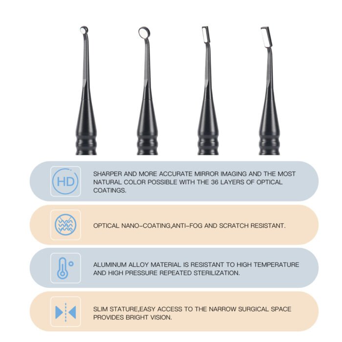 Dental Micro Mouth Mirror Sterilizable Reflector Odontoscope 4 Sizes - Image 5