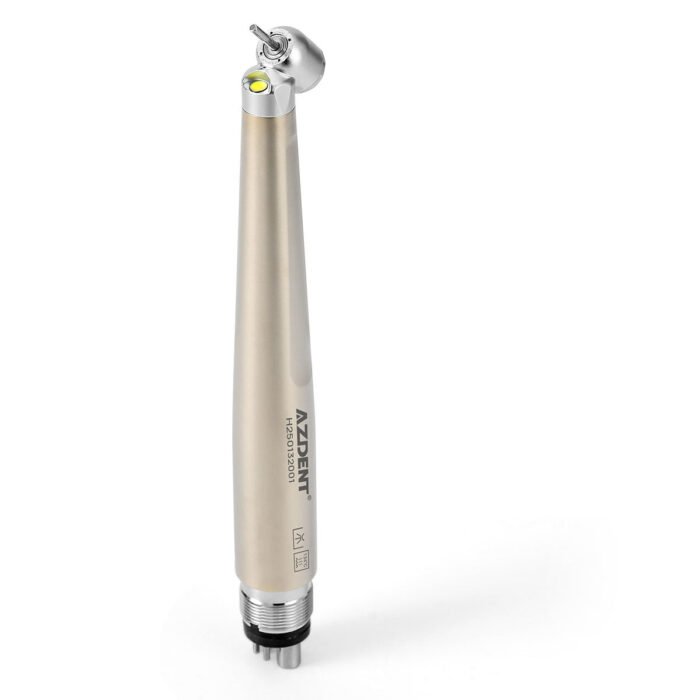 Dental 45 Degree LED High Speed Handpiece E-generator Standard Head Push Button 4 Hole - Image 1