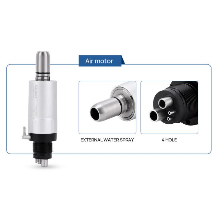 Dental Stainless Body Shadowless LED E-generator High and Low Speed Handpiece 2/4 Holes - Image 6