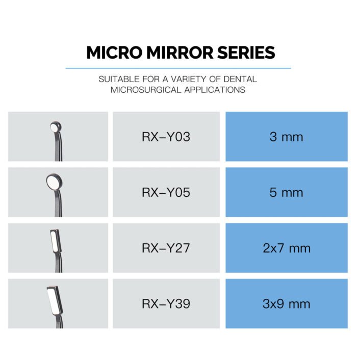 Dental Micro Mouth Mirror Sterilizable Reflector Odontoscope 4 Sizes - Image 4