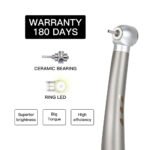Dental Stainless Body Shadowless LED E-generator High and Low Speed Handpiece 2/4 Holes - Image 7