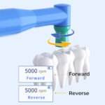 Dental Cordless Brushless Hygiene Prophy Handpiece 10 Speed Settings Prophy Angle 360° Rotating - Image 7