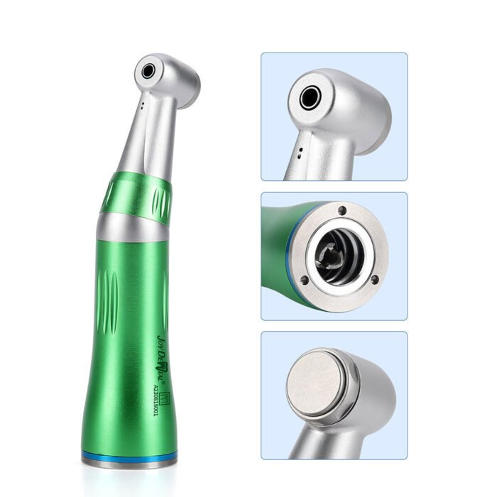 Dental Inner Water Low Speed Handpiece Contra Angle/ Air Motor/ Straight Handpiece Color Green 4 Hole - Image 3
