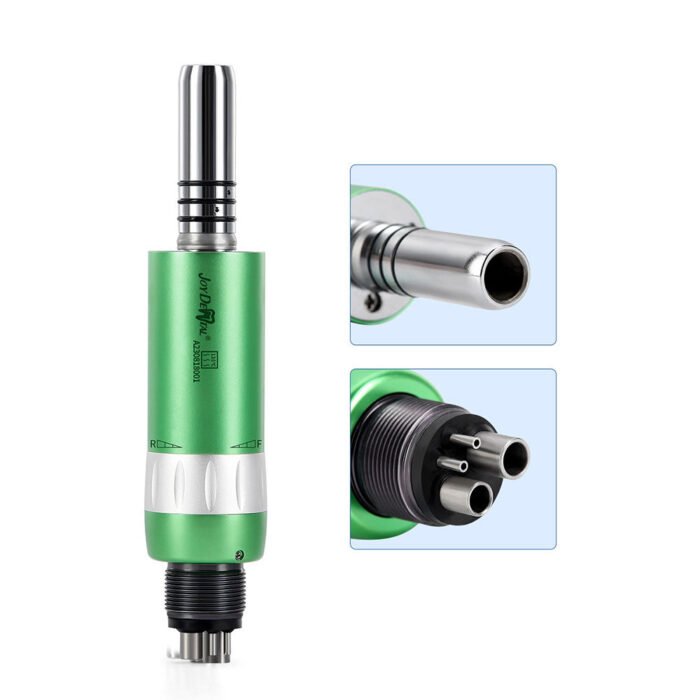 Dental Inner Water Low Speed Handpiece Contra Angle/ Air Motor/ Straight Handpiece Color Green 4 Hole - Image 4