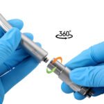 Dental LED Fiber Optic High Speed Handpiece Standard Head Push Button Three Water Spray or 6 Holes Quick Coupler - Image 6