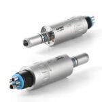 Dental Mini 4:1 Contra Angle Fiber Optic Low Speed Handpiece / Mini Fiber Optic Air Motor 6 Hole - Image 3