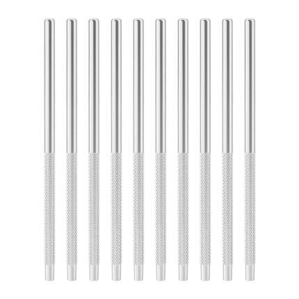 Dental Stainless Steel Mouth Mirror Handle 10Pcs/Set