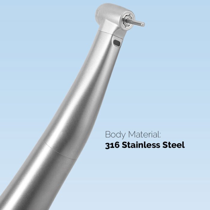 Dental Mini 1:5 Fiber Optic Increasing Electric Contra Angle Handpiece / Mini Fiber Optic Air Motor 6 Hole - Image 12