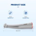Dental Mini 1:5 Fiber Optic Increasing Electric Contra Angle Handpiece / Mini Fiber Optic Air Motor 6 Hole - Image 16