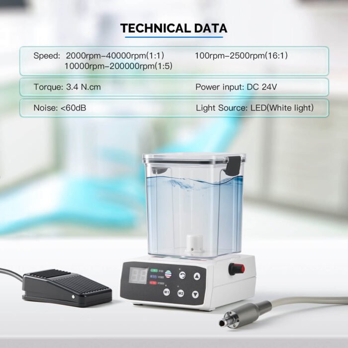 Dental LED Electric Motor System Brushless with Water Supply 4 Holes - Image 11
