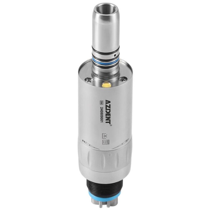 Dental Mini 1:5 Fiber Optic Increasing Electric Contra Angle Handpiece / Mini Fiber Optic Air Motor 6 Hole - Image 18
