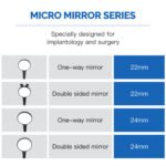 Dental Ultra Clear Mouth Mirror Imaging Sterilizable 22/24mm for Implantology and Surgery - Image 4