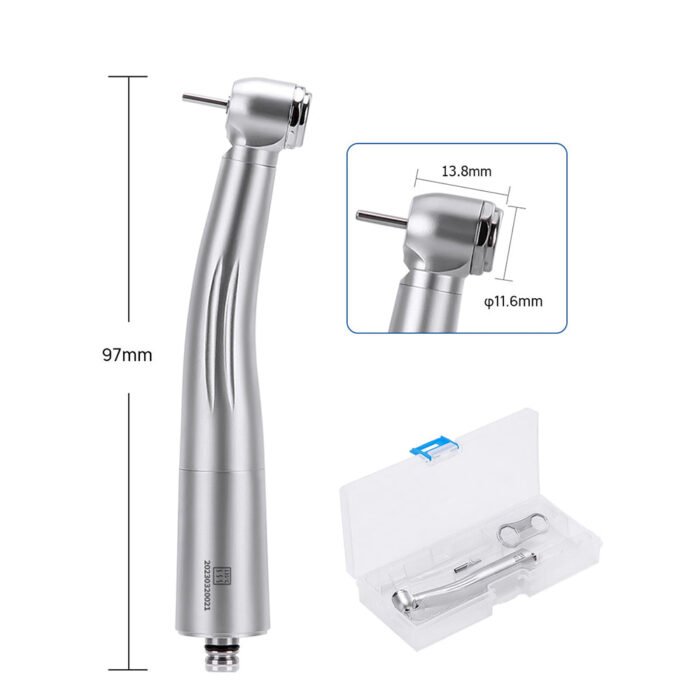 Dental LED Fiber Optic High Speed Handpiece Standard Head Push Button Three Water Spray or 6 Holes Quick Coupler - Image 3