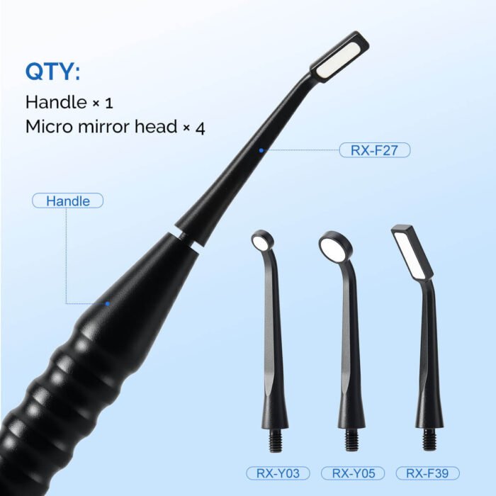 Dental Micro Mouth Mirror Handle Kit Sterilizable Reflector Odontoscope - Image 4
