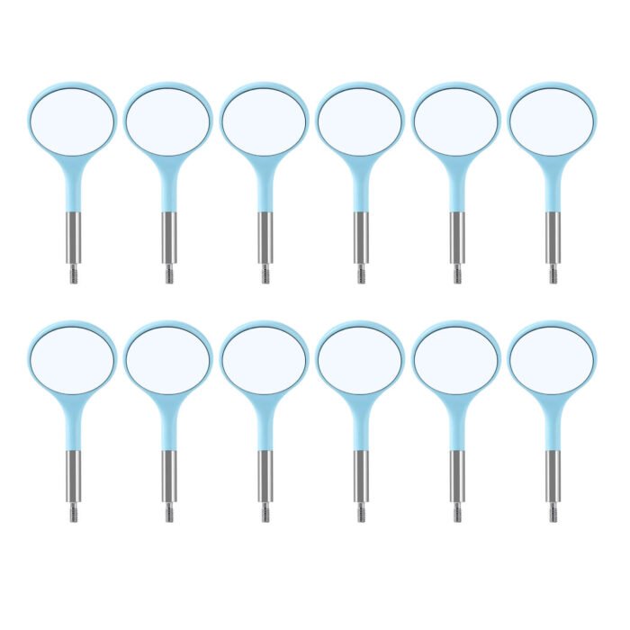 Dental Ultra Clear Mouth Mirror Colorful Plastic/Metal Mirror Heads & Handle - Image 16