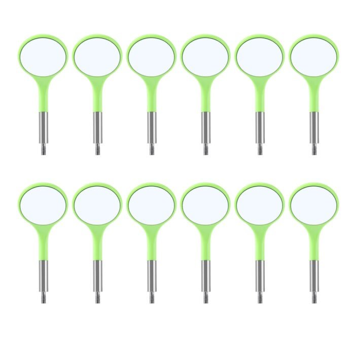 Dental Ultra Clear Mouth Mirror Colorful Plastic/Metal Mirror Heads & Handle - Image 17