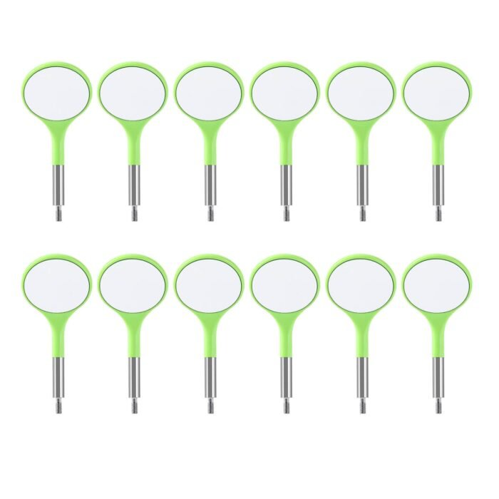 Dental Ultra Clear Mouth Mirror Colorful Plastic/Metal Mirror Heads & Handle - Image 18