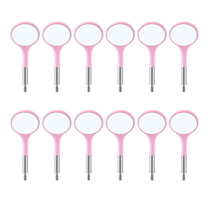 Dental Ultra Clear Mouth Mirror Colorful Plastic/Metal Mirror Heads & Handle - Image 19