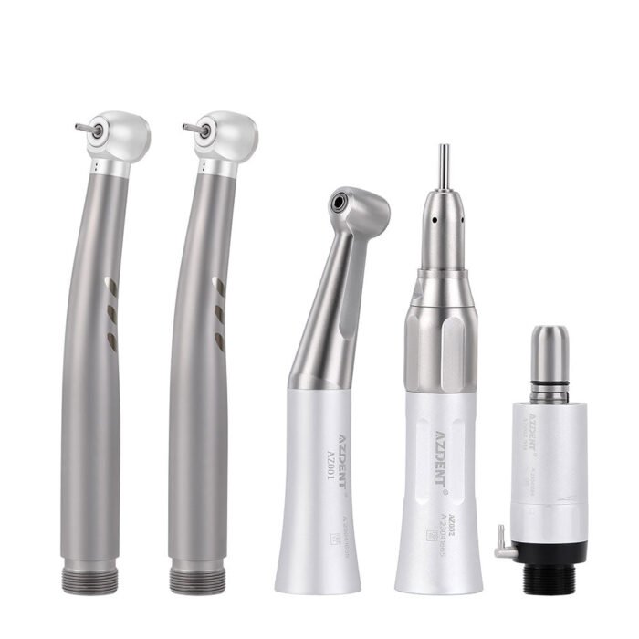 Dental Stainless Body Shadowless LED E-generator High and Low Speed Handpiece 2/4 Holes - Image 9