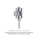 Dental E-generator LED High Speed Handpiece Ceramic Push Button 2/4 Hole Four Water Spray - Image 7