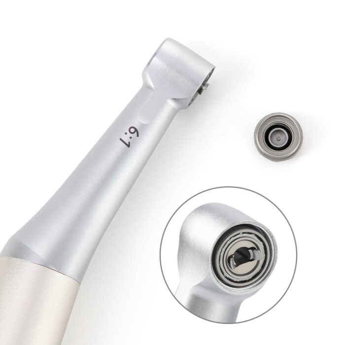 Dental 6:1 Reduction Endo Handpiece Contra Angle Mini Head Push Button - Image 3