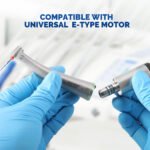 Dental Mini 4:1 Contra Angle Fiber Optic Low Speed Handpiece / Mini Fiber Optic Air Motor 6 Hole - Image 12