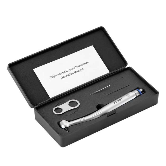 High Speed Handpiece Torque Head Push Button E-generator LED Triple Water Spray Ceramic Bearings 2/4 Hole - Image 2