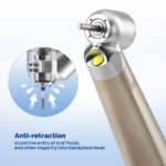 Dental 45 Degree LED High Speed Handpiece E-generator Standard Head Push Button 4 Hole - Image 9