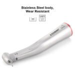 Dental 1:5 Increasing Fiber Optic Electric Contra Angle Handpiece Stainless Steel Body Ceramic Bearing Internal Four Way Spray - Image 8