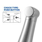 Dental Mini 8:1 Low Speed Handpiece Contra Angle Quattro Spray For Endo or Prophy - Image 6