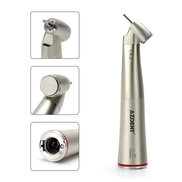 45 Degree Electric Contra Angle 1:4.2 Increasing Fiber Optic Handpiece Inner/External Water - Image 7