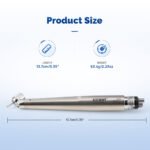 Dental 45 Degree LED High Speed Handpiece E-generator Standard Head Push Button 4 Hole - Image 10