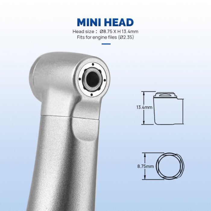 Dental Mini 8:1 Low Speed Handpiece Contra Angle Quattro Spray For Endo or Prophy - Image 8