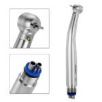 High Speed Handpiece Torque Head Push Button E-generator LED Triple Water Spray Ceramic Bearings 2/4 Hole - Image 3