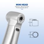 Dental Mini 4:1 Contra Angle Fiber Optic Low Speed Handpiece / Mini Fiber Optic Air Motor 6 Hole - Image 16