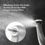 Dental 1:5 Increasing Fiber Optic Electric Contra Angle Handpiece Stainless Steel Body Ceramic Bearing Internal Four Way Spray - Image 9