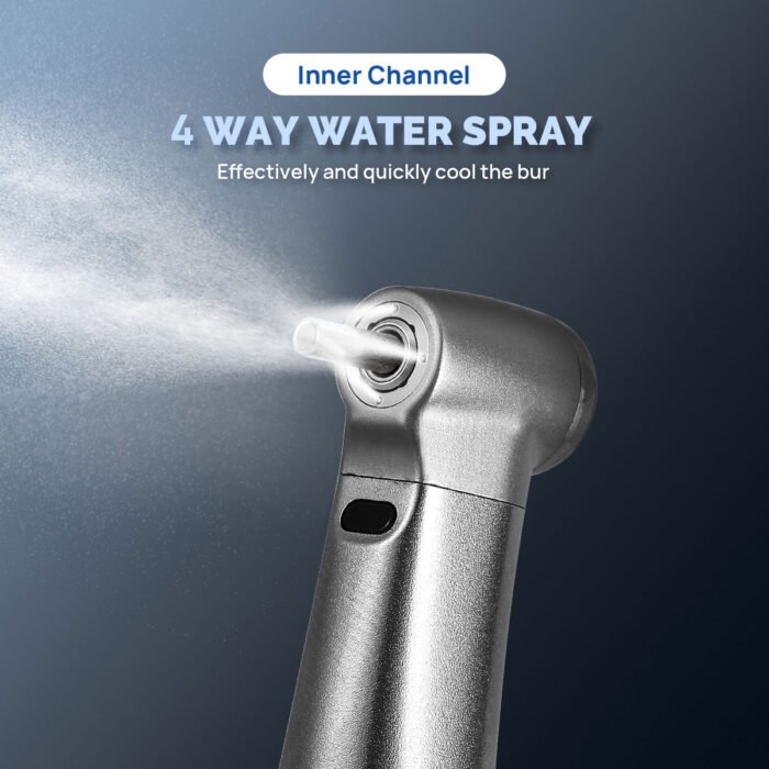 Dental Mini 8:1 Contra Angle Fiber Optic Low Speed Handpiece / Mini Fiber Optic Air Motor 6 Hole - Image 14