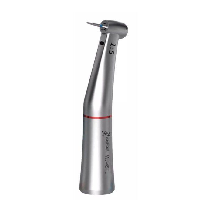 Woodpecker Dental 1:5 Increasing Fiber Optic Contra Angle Handpiece WJ-45TL Fit MT2/MT3 - Image 1