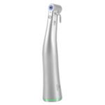 Dental LED Fiber Optic 20:1 Implant Contra Angle Low Speed Handpiece Push Button Stainless Steel Body