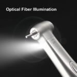 Dental 1:5 Increasing Fiber Optic Electric Contra Angle Handpiece Stainless Steel Body Ceramic Bearing Internal Four Way Spray - Image 10