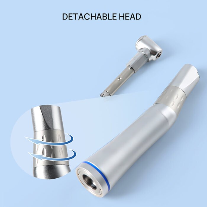 Dental 1:1 LED Contra Angle Low Speed Handpiece with E-generator Internal Spray - Image 8