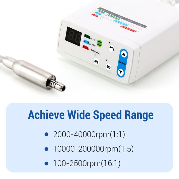 Dental LED Brushless Electric Micro Motor Internal Spray 1:1/1:5/16:1 4/2 Hole - Image 10