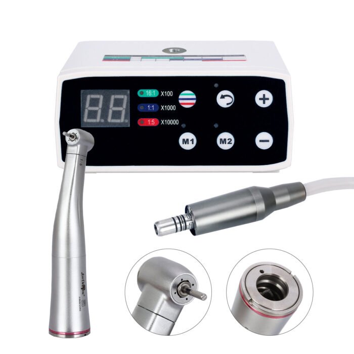 Dental LED Brushless Micro Motor And 1:5 Increasing Contra Angle Handpiece - Image 3