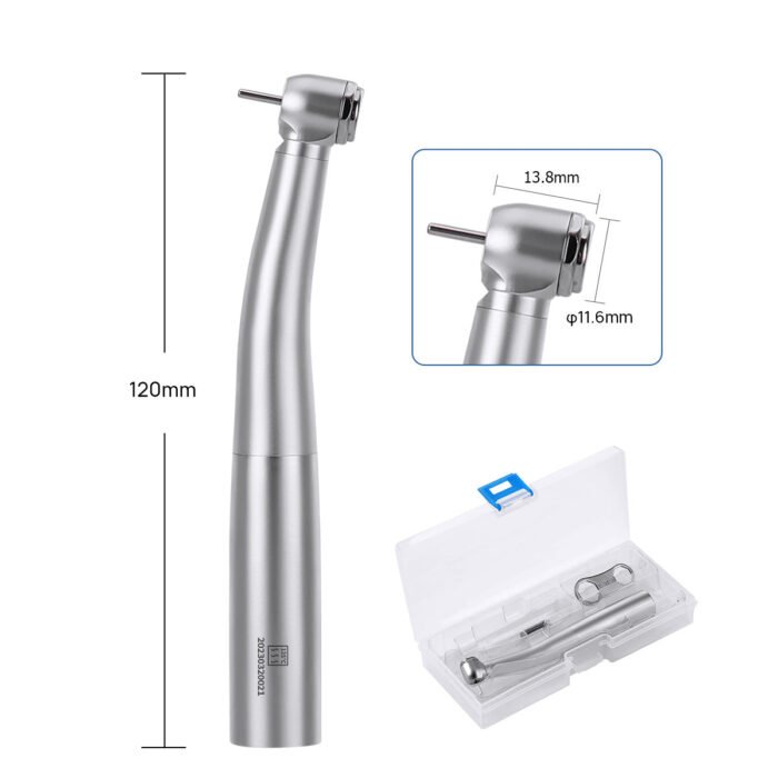 Dental LED Fiber Optic High Speed Handpiece Standard Head Push Button Three Water Spray / 4 or 6 Holes Quick Coupler - Image 3