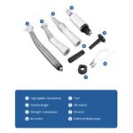 Dental High and Low Speed Handpiece Kit Stainless Body Shadowless LED E-generator 2/4 Holes - Image 2
