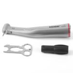 Dental 1:5 Increasing Fiber Optic Electric Contra Angle Handpiece Stainless Steel Body Ceramic Bearing Internal Four Way Spray - Image 11